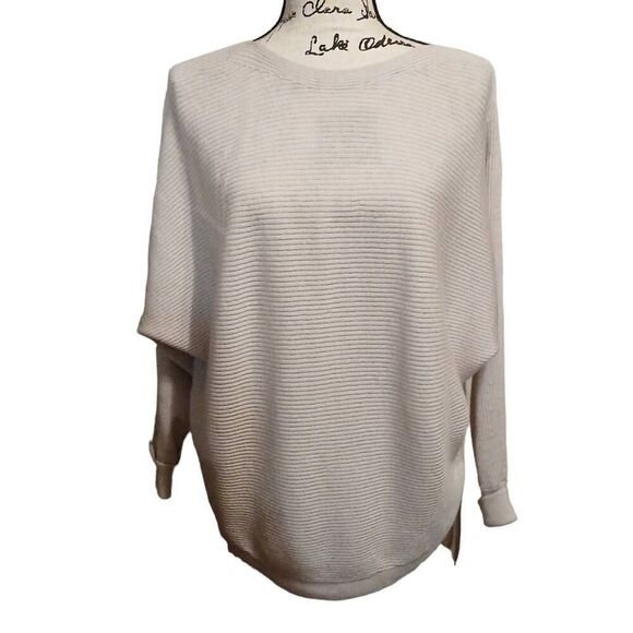ALL SAINTS MERLINO WOOL BEIGE NATURAL KNIT SWEATER SMALL - Picture 1 of 12